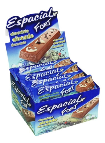 Espacial Fort Chocolate Aireador 24gr X10un- Kiosco Full7x24