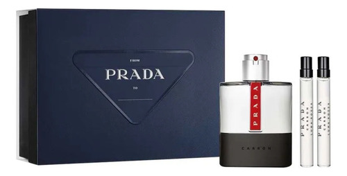 Prada Luna Rossa Carbon Edt 100ml + 2 Miniatura 10ml Volume da unidade 100 mL