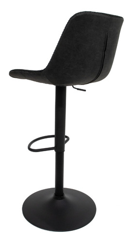 Taburete de cocina americano giratorio ajustable, color Nápoles, taburete de cocina alto tapizado, encimera, encimera negra