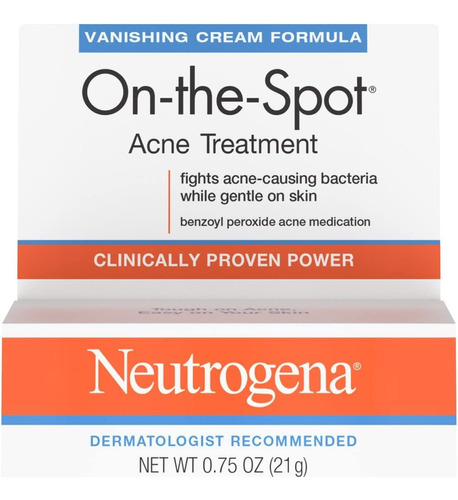 Neutrogena Tratamiento Para El Acné En El Lugar, Fórmula .