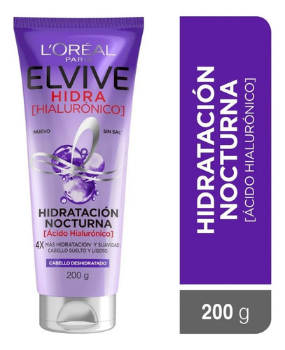 Elvive Hidratación Nocturna  Hialuronico 200 Ml