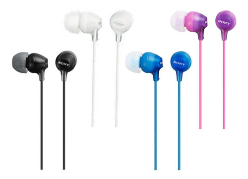 Auricular Sony Para Celular Negro Blanco Azul Violeta