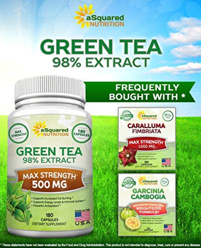 Suplemento De Extracto De Té Verde Con Egcg - 180 Cápsulas