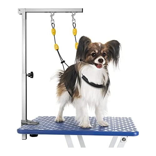 Foldable Dog Grooming Arm With Clamp And Dual No Sit Ha...