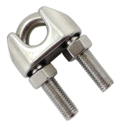 Clips Grampo Inox 1/2 (13mm) Aisi304Din741 - 20 Unidades