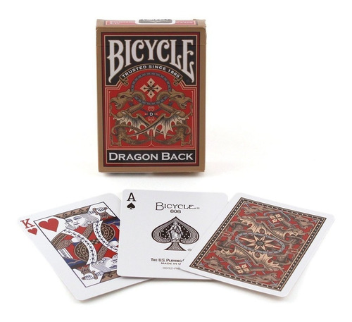 Cartas De Magia Y Poker Bicycle Dragon Back Gold - Original