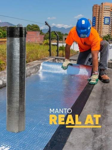 Manto Asfaltico Dura Real At Aluminio 3 Mm X1x10mts Edil