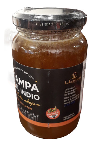 Miel Pampa Del Indio 1/2 Kg Vidrio 500g. Punta Indio. Bs.as.