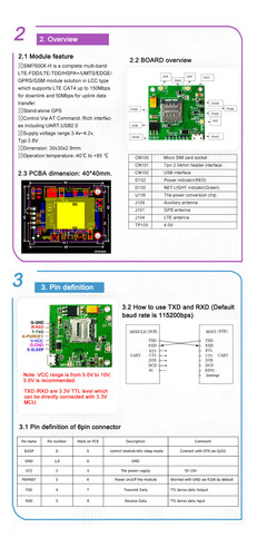 Modulo Sim 4g Lte Gps Red Inalambrica Celular Arduino Diy