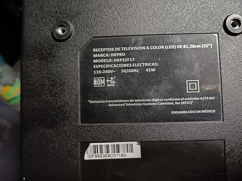 Main Hkpro 32 Pulgadas Modelo Hkp32f17 (Usado)