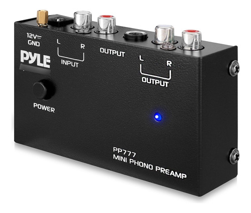 Pyle Pp777 Phono Turntable Preamplificador Mini Audio Elect.