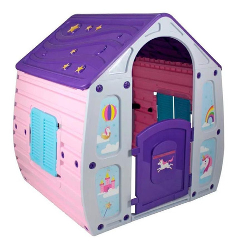 Casinha De Brinquedo Infantil Bel Fix Unicórnio Colorida