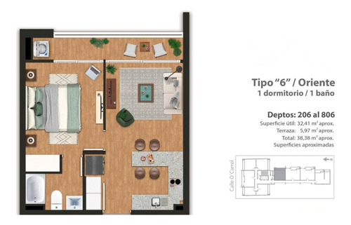Arriendo Deptos. Nuevos 1d Y 1b Con Estacionamiento, Centro