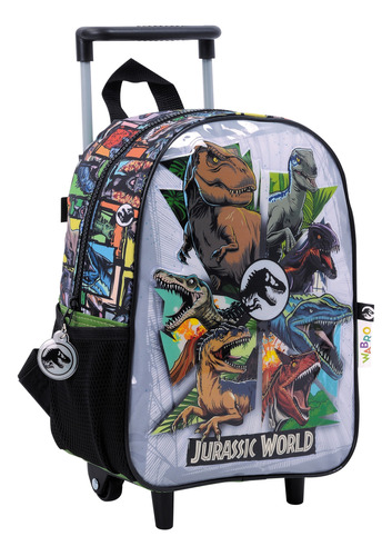 Mochila Jurassic World 12 Pg Con Carro Escolar Mundo Moda 24