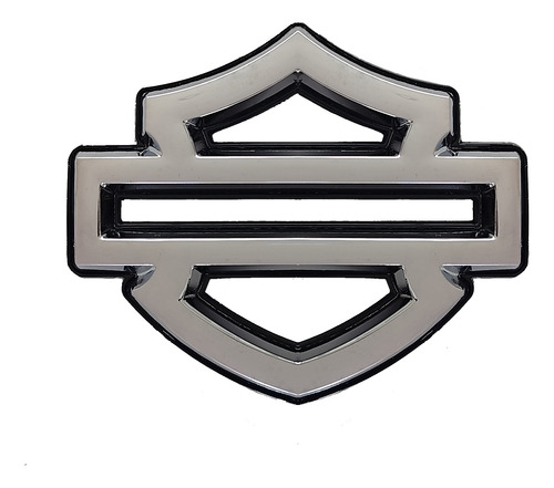 Emblema Harley Davidson Para Tanque Gasolina Cromo/negro