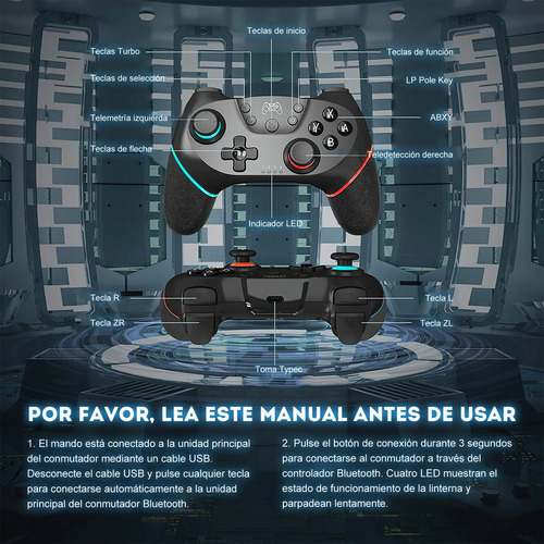 Hui Newnewcontrol Inalámbrico Gamepad Para Nintendo Switch