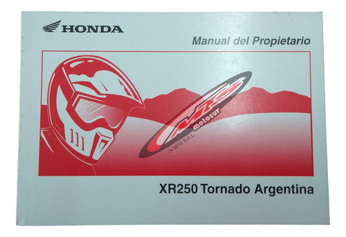 Manual Usuario Propietario Original Tornado 250 Moto Sur