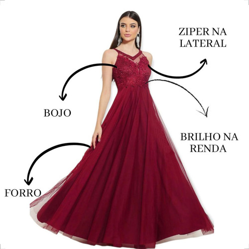 Vestido Rodado Princesa - Azul Serenity - Madrinha Formatura
