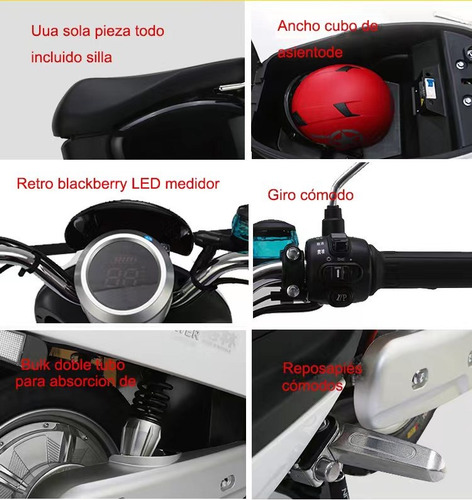 Moto Electrica Greenline Modelo Jgw (m6-2) Color Rojo