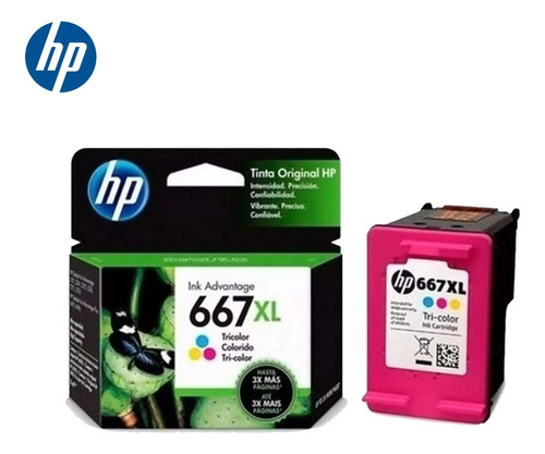 Cartucho De Tinta Hp 667xl Original Ink