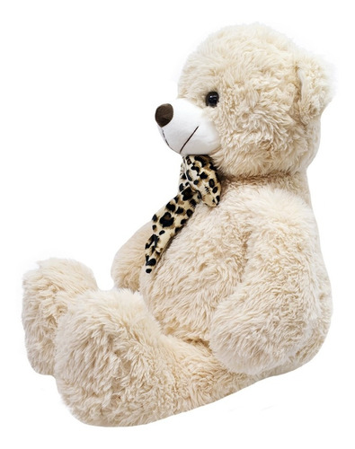 Urso Branco Com Laço 54cm - Pelúcia