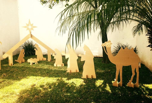 Nacimiento Gigante, Adornos Navideños, Mdf 9 Mm Navidad