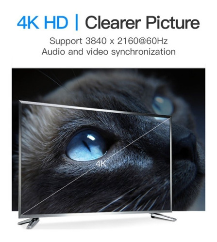 Cable Premium Display Port A Display Port 1.2 Vention 1,5 Mt