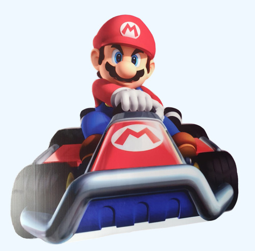 Mario Kart Figura Para Decoración En Coroplast 80 Cm
