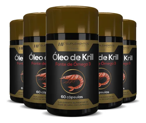 comprar 5x Óleo De Krill 60 Caps 750mg Hf Suplements
