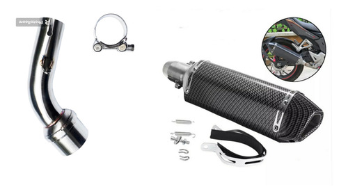 Escape Moto + Codo Yamaha R3/ R3a/ Mt03/ Mt03a Plug And Play