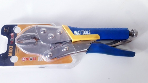 Alicate Presion Recto 10 Pulgadas Maxi Tools Mango Goma