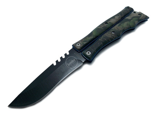 Navaja Mariposa Camo Táctica Camping Edc Militar Ejercito