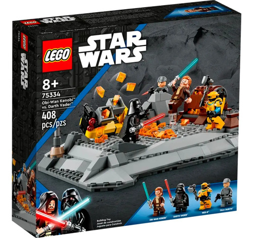 Obi-wan Lego Kenobi Vs. Darth Vader 408pcs 75334 