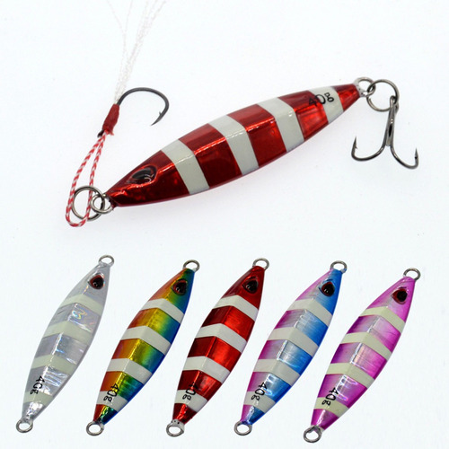 0a Metal Jigging Cuchara Cebo Pesca Marina Plomo Pescado Fis