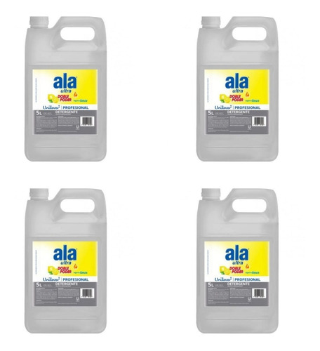 Detergente Profesional Ala Ultra Limón X 5lts (x4)