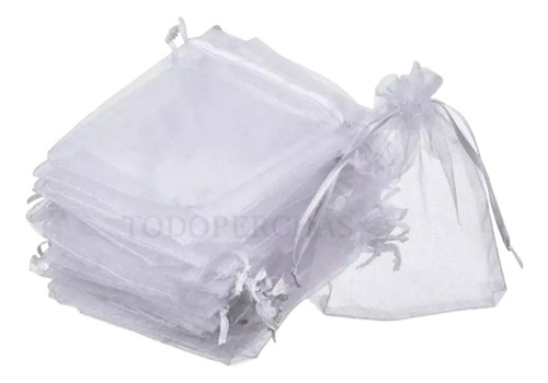 25 Souvenirs Bolsitas De Organza Bolsas Blancas Blanca  7x9