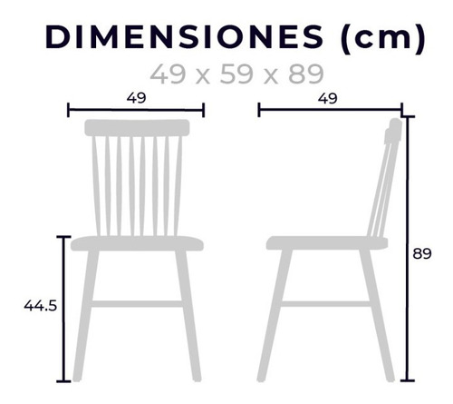 Silla Keops Comedor Hogar Mundo In Cantidad de sillas por set 1 Estructura de la silla Nogal
