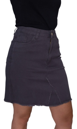 Imagem 3 de 6 de Saia Jeans Midi Balada Trabalho Social Feminina Premium Nf-e
