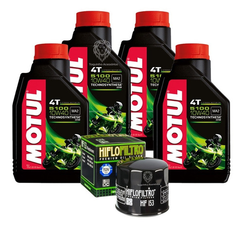 Kit Filtro Oleo Ducati Hiflofiltro+4 Lts Motul 5100 10w40