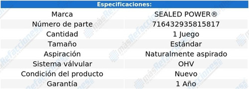 Jgo Bujes Árbol Levas Std F-350 73 Al 74 Sealed Power