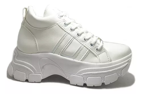 Zapatillas Mujer Blancas con Plataforma