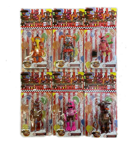 Muñecos Five Nigths Freddy   Blíster X 6 Personaje + Envio 