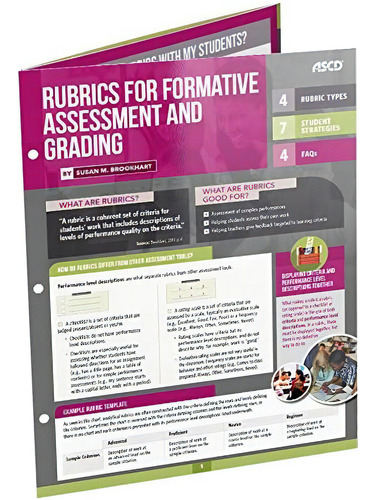 Rubrics For Formative Assessment And Grading (quick Reference Guide), De Brookhart, Susan M.. Editorial Ascd, Tapa Dura En Inglés