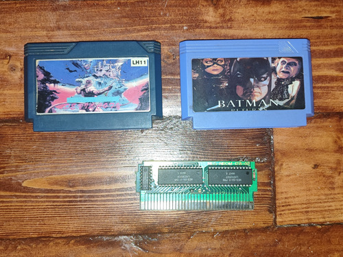 Juegos Family (castlevania/batman) Para Checar) Y Placa Nes