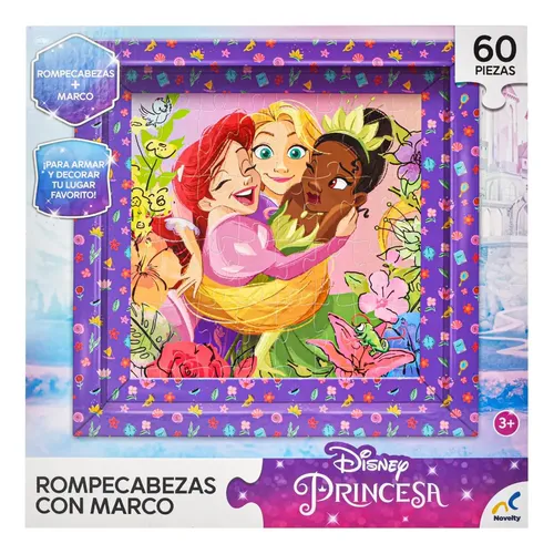 Disney Princesas Rompecabezas Con Marco 60pz 27x27cm Novelty | MercadoLibre