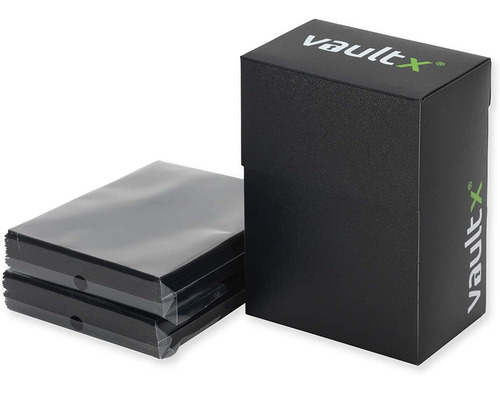 Caja Para Mazos Vault X Y 100 Fundas Negras Para Cartas, Tam