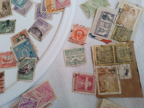 Antiguas Estampillas Paraguay Bolivia Variadas L 11 Bis (Usado)