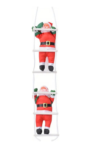 Viejo Pascuero Adorno Navidad Colgante Escalera 100cm