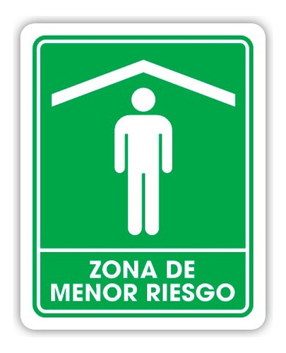 Señalamiento Zona De Menor Riesgo 20x25