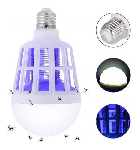 Mosquito Assassino Lâmpada Bug Zapper Lâmpada E27